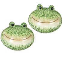 Artikel Decoratief kikkerfiguurtje voor een speelse huis- en tuindecoratie, groen, 11 cm, 2 stuks