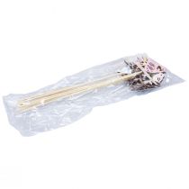 Artikel Lentedecoratie Bloemplug Houten Vogeldecoratie 7×10cm 12 st.