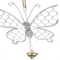 Lentedecoratie, metalen vlinders, Pasen, decoratiehanger vlinder 2st