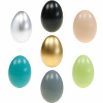 Ganzeneieren uitgeblazen eieren Paasdecoratie verschillende kleuren 12st