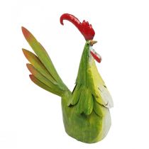 Tuindecoratie Haan Metaal Tafeldecoratie Pasen Groen 24×6×22cm