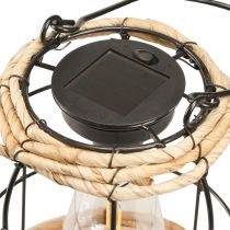 Artikel Tuinlantaarn Solar Tuinlamp Metaal Zwart Ø17cm