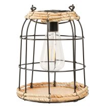 Artikel Tuinlantaarn Solar Tuinlamp Metaal Zwart Ø17cm