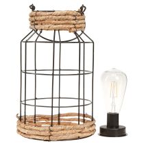 Artikel Tuinlamp Solar Metaal Zwart Natuurlijk Ø18cm H29cm
