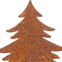 Artikel Tuinpaal, verweerd staal, hert, ster, spar, H10/15cm, 3 stuks