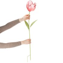 Artikel Glazen tulp tuinsteker - Prachtige decoratie voor tuin en balkon, 94 cm