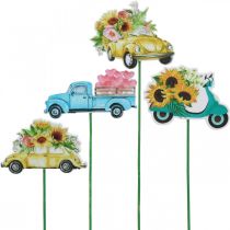 Artikel Tuinpaalwagen, cadeaudecoratie rijbewijs L24/24,5cm 16 stuks