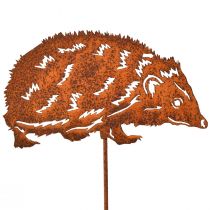 Artikel Tuinpaal Egel Metaal Roest Herfst 15x8cm 4 Stuks