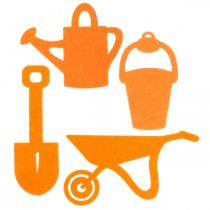 Artikel Tuingereedschap vilt oranje 24 st