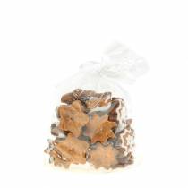 Artikel Kerstdecoratie koekjes stervormig, 24 stuks, feestelijke tafeldecoratie koekjes in stervorm, poedersuikerlook, decoratieve sterren polyresin ca. 6cm