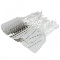 Artikel Cadeaukaartje tagpapier wit 8×3.5cm 100p