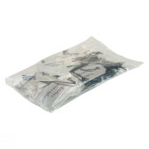 Artikel Cadeaukaartje "Gelukkig Nieuwjaar" zilver 8×3,5cm 50st