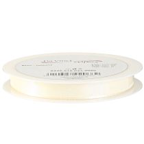 Artikel Cadeaulint, decoratief lint, taftlint, crème, 15 mm, 50 m