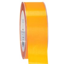 Artikel Cadeaulint decoratielint oranje zijden lint 40mm 50m