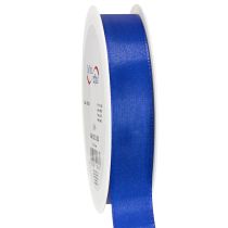 Artikel Cadeaulint, decoratief lint, taftlint, donkerblauw, 25 mm × 50 m