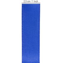 Artikel Cadeaulint, decoratief lint, taftlint, donkerblauw, 25 mm × 50 m