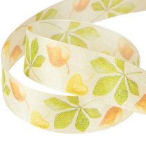 Artikel Cadeaulint groen herfstbladeren decolint herfst 25mm 20m