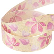 Artikel Cadeaulint paars herfstbladeren decolint herfst 25mm 20m