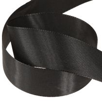 Artikel Cadeaulint zwart rouwlint decoratief lint 40mm 50m
