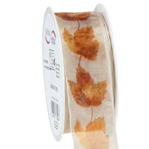Artikel Cadeaulint zelfkantlint herfst esdoornbladeren 40mm 15m