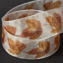 Artikel Cadeaulint zelfkantlint herfst esdoornbladeren 40mm 15m