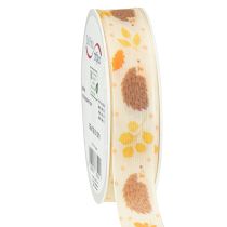 Artikel Cadeaulint zelfkantlint herfst egel 15mm 18m