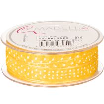 Artikel Cadeaulint met stippen, de perfecte finishing touch voor cadeauverpakkingen en geschenkdozen, 1,5 cm breed, 20 m lang
