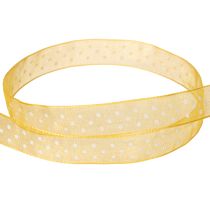 Artikel Cadeaulint met stippen, de perfecte finishing touch voor cadeauverpakkingen en geschenkdozen, 1,5 cm breed, 20 m lang