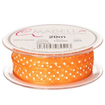 Artikel Cadeaulint met stippen voor een elegante cadeauverpakking, 1,5 cm breed, 20 m lang