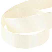 Artikel Cadeaulint en decoratief lint crème taft lint 25mm 50m