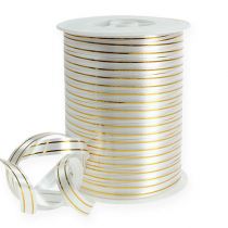 Splitlint 2 gouden stroken op zilver 10 mm 250m