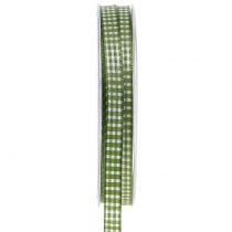Artikel Cadeaulint ruit groen 8mm 20m