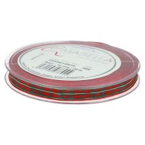 Artikel Cadeaulint Schots Kerstlint Rood Groen 10mm 20m