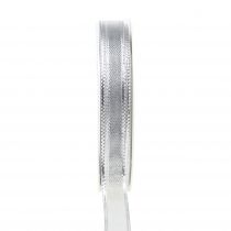 Artikel Cadeau lint zilveren strepen 15mm 25m
