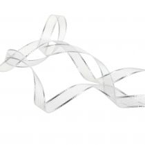 Artikel Cadeau lint zilveren strepen 15mm 25m