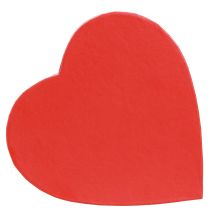 Artikel Geschenkdoos hart papieren decoratie rood 14×14,5cm H9cm 3st