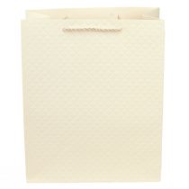 Artikel Cadeauzakje papieren cadeauzakje crème 26×12×32cm 1 st
