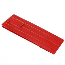 Artikel Cadeauzakje flessenzakje papier rood goud 9×12×36cm 1 st