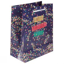 Artikel Verjaardagscadeautasje "Happy Birthday" van papier, 18 x 10 x 23 cm, 2 stuks