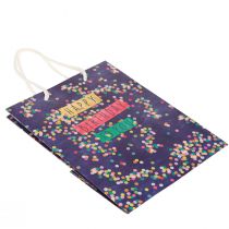 Artikel Cadeautas verjaardag "Happy Birthday" papier 18×10×23cm 2 stuks