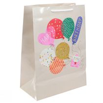 Artikel Cadeautas "Happy Birthday" verjaardagstas papier 26×14×36cm 2 stuks