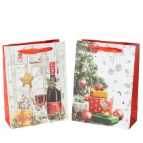 Artikel Kerstpakketzakje 8cm x 18cm H24cm set van 2