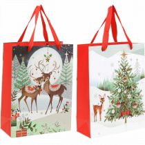 Artikel Cadeauzakjes Kerstcadeauzakje hert 24×18cm 2st