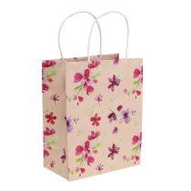 Artikel Geschenkzakken met bloemen 20 cm x 11 cm x 25 cm 6 stks