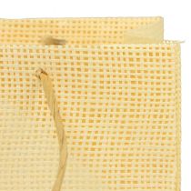 Artikel Cadeauzakjes geweven papier vanille oranje roze 20×10×10cm 6st