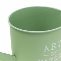 Artikel Bloempot, decoratieve gieter, mintgroene zinken plantenbak, Ø16,5cm