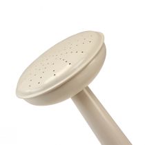 Artikel Vintage metalen gieter, crèmewit, decoratief en functioneel, plantenbak voor droog- en kunstbloemen, gieter voor binnen, 26 cm hoog, 5 liter