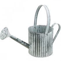 Metalen kan voor opplant, gieter voor decoratie, planter Ø17cm