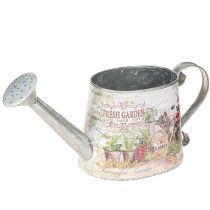 Artikel Gieter decoratie zilver metaal Fresh Garden 30x11x14.5cm