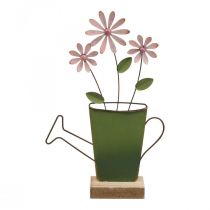 Gieter decoratie metaal tafeldecoratie kleur roest 23,5/24cm 2st